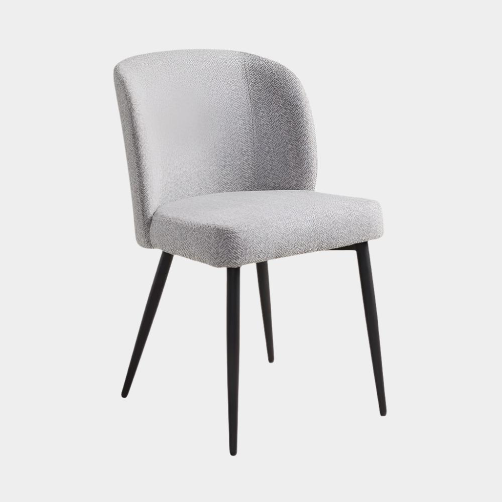 Chaise de salle à manger Fortina en lin et frêne
