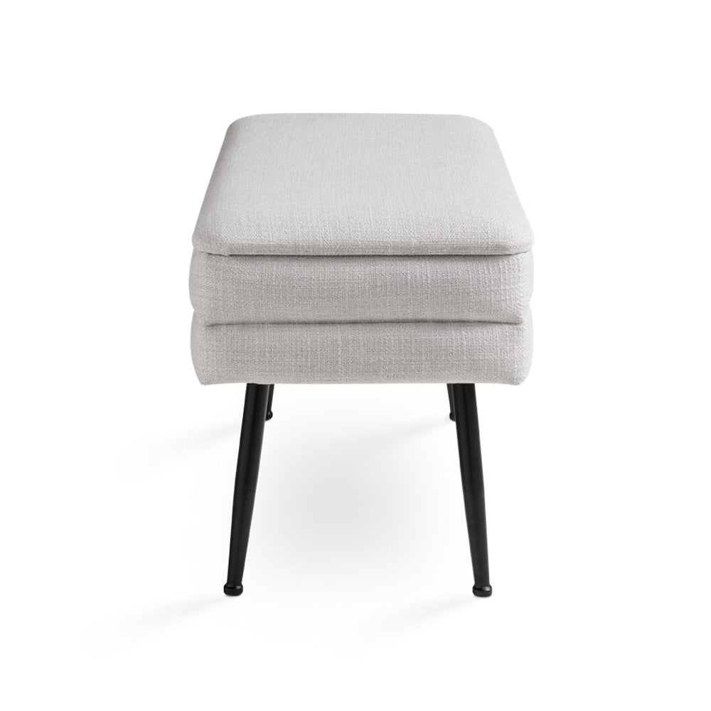 Enya Storage Bench Grey Linen