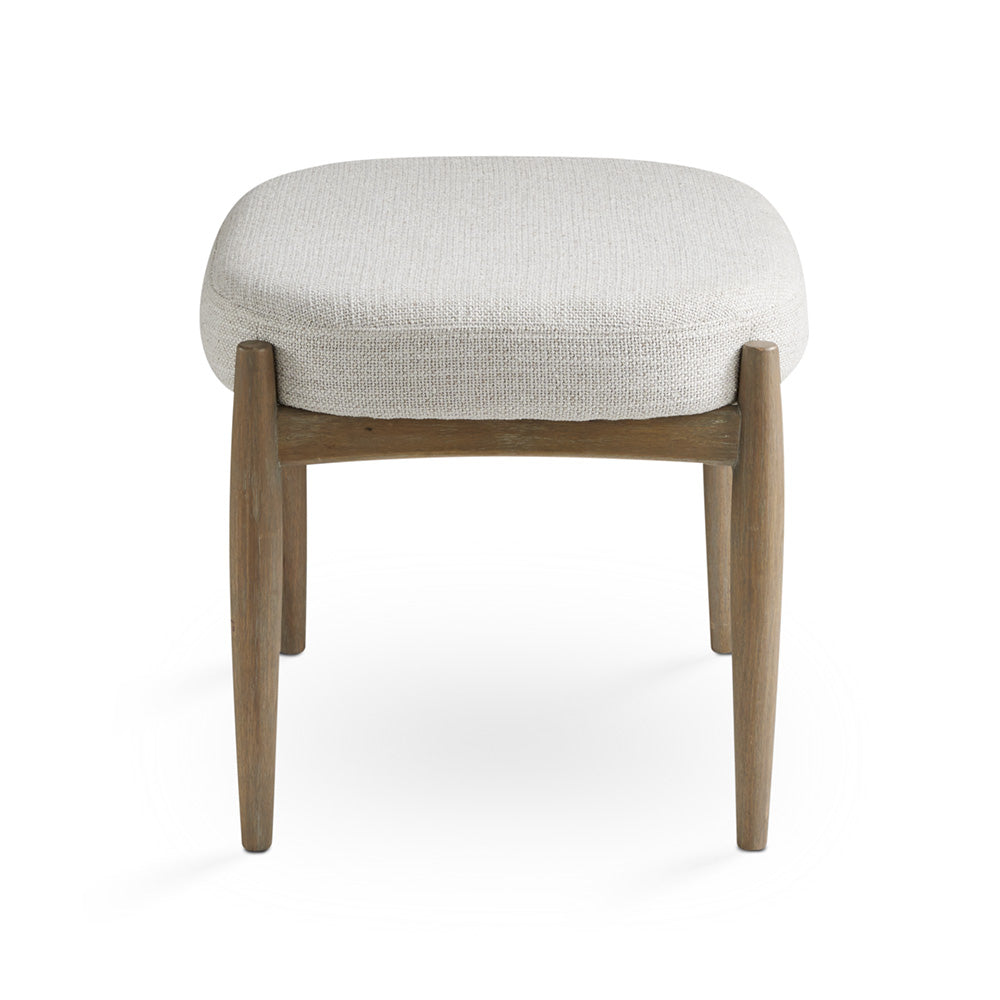 Pouf Salina en lin gris