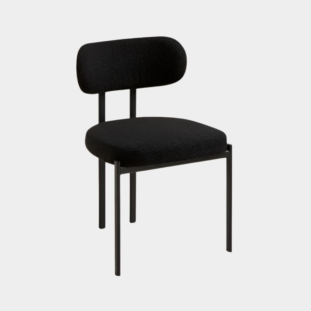 Chaise de salle à manger Otis Boucle noire