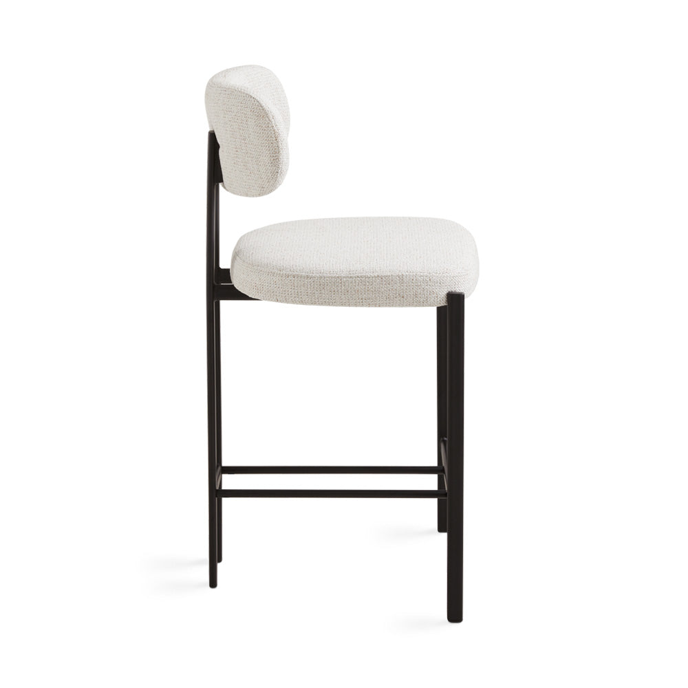 Chaise de bar Otis : lin gris