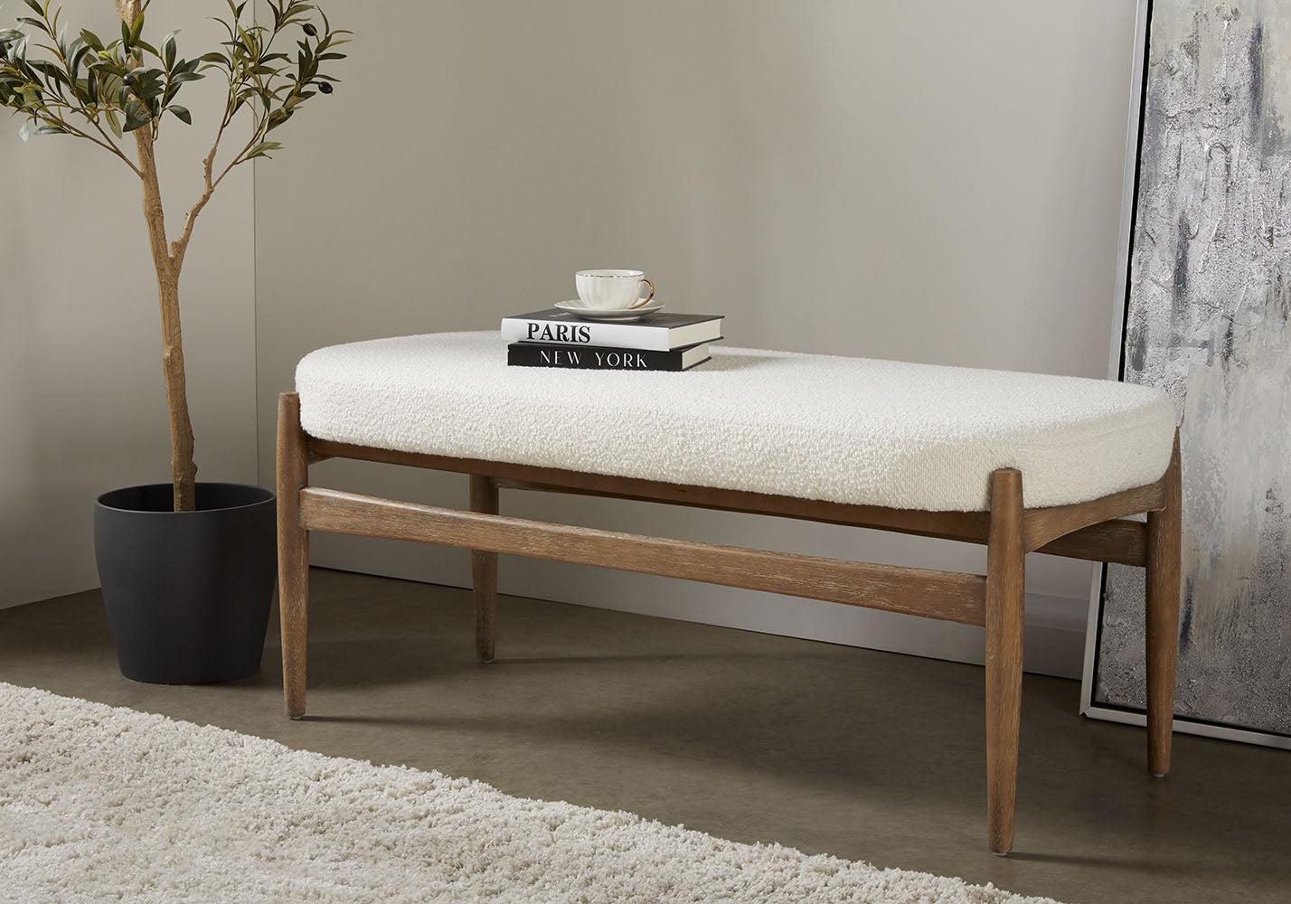 Banc Salina Boucle Blanche