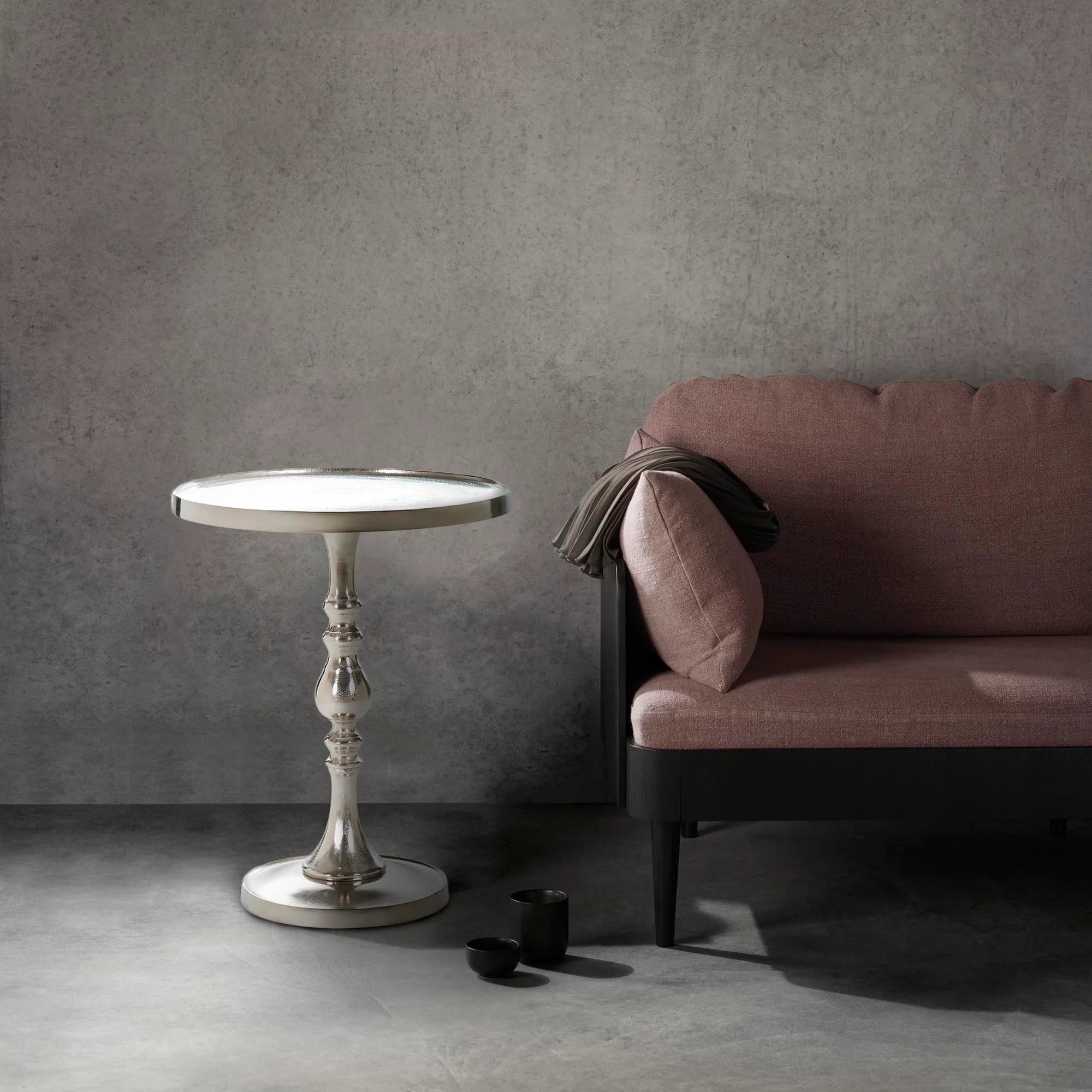 Romina Nickel Side & End Table
