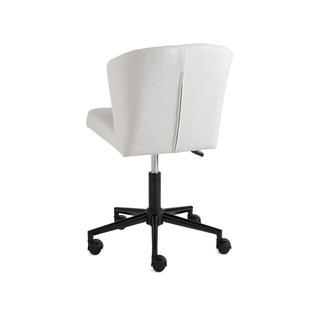 Shell Office Chair - Light Grey Linen