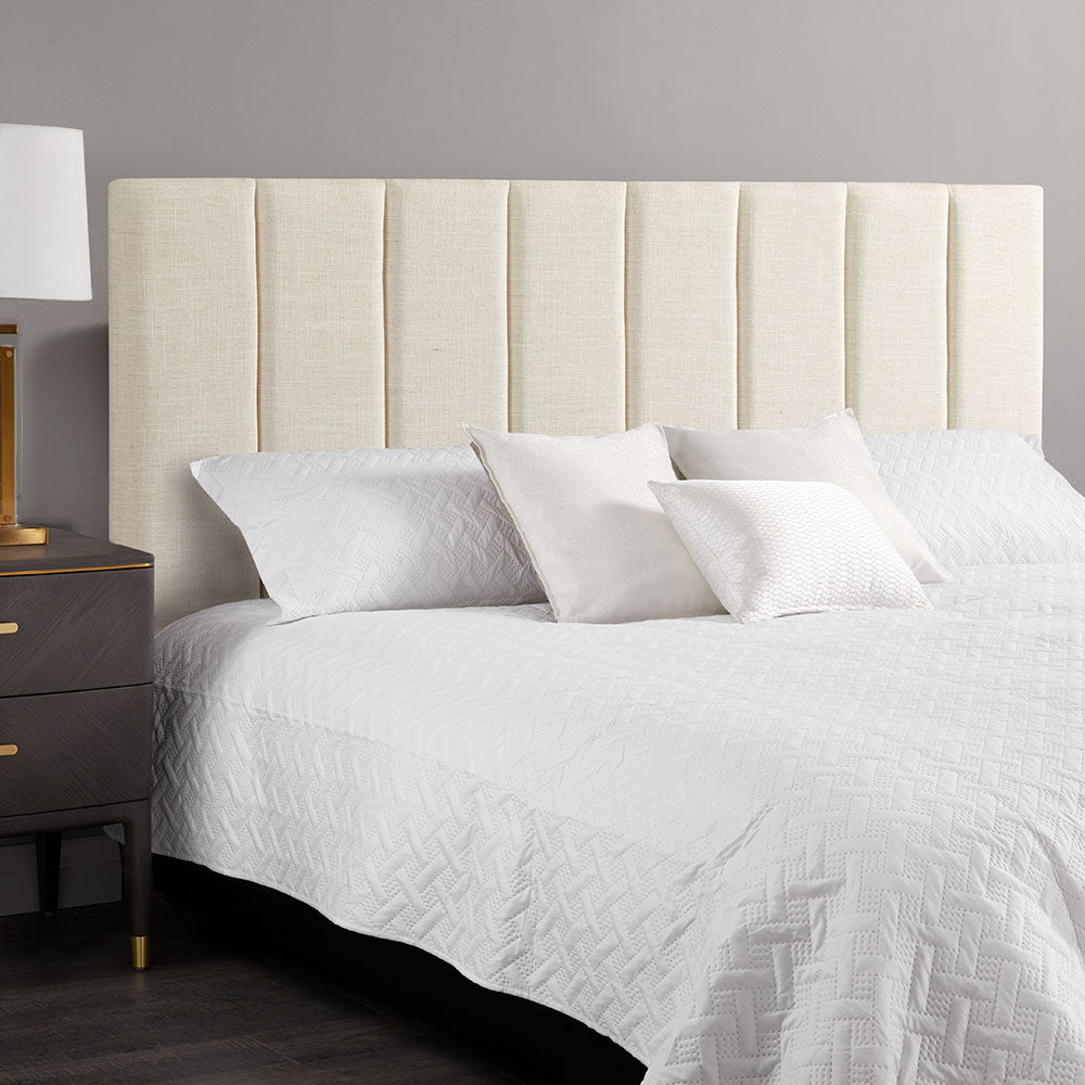 Channel Headboard: Beige