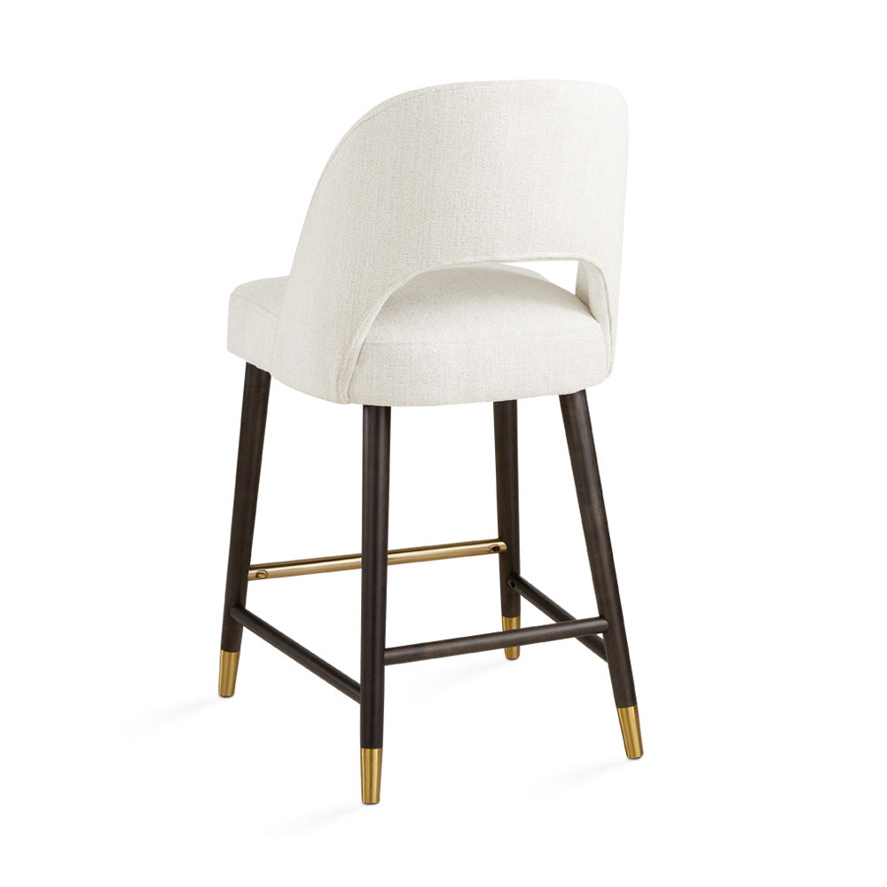 Abigail Counter Chair: Walnut Finish