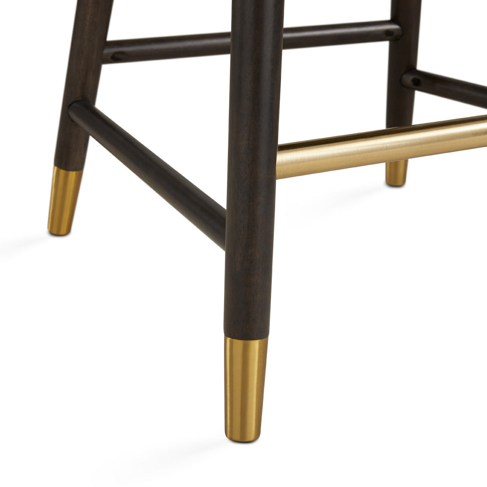 Abigail Counter Chair: Walnut Finish