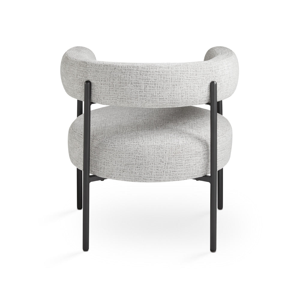 Mallory Accent Chair: Light Grey