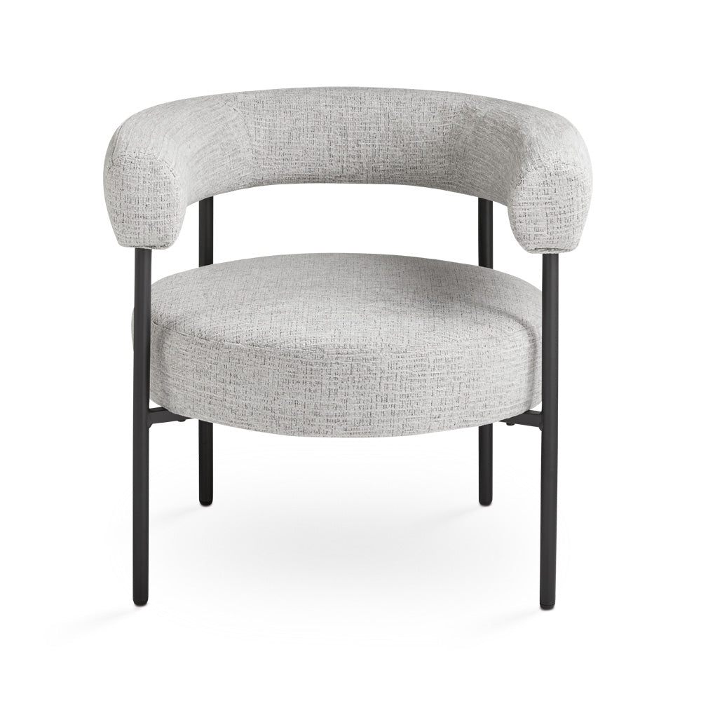 Mallory Accent Chair: Light Grey