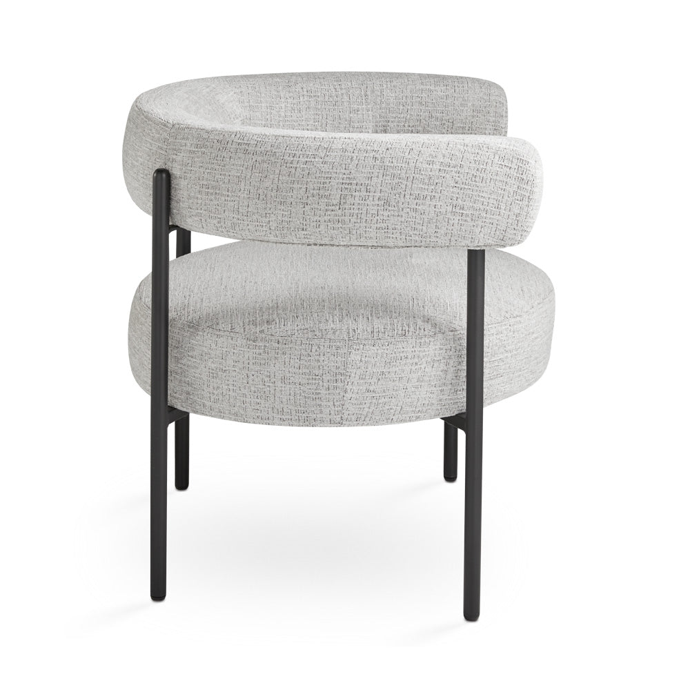 Mallory Accent Chair: Light Grey