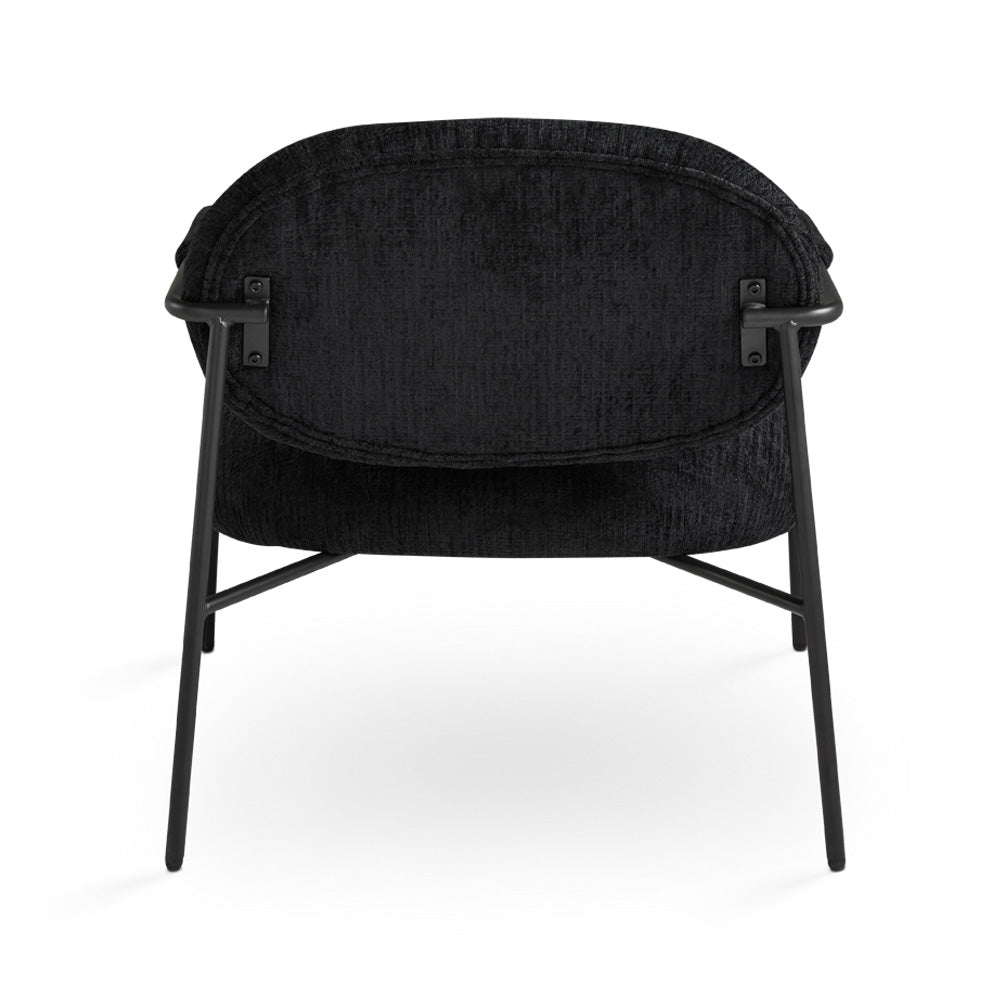 Alvin Accent Chair: Black Linen