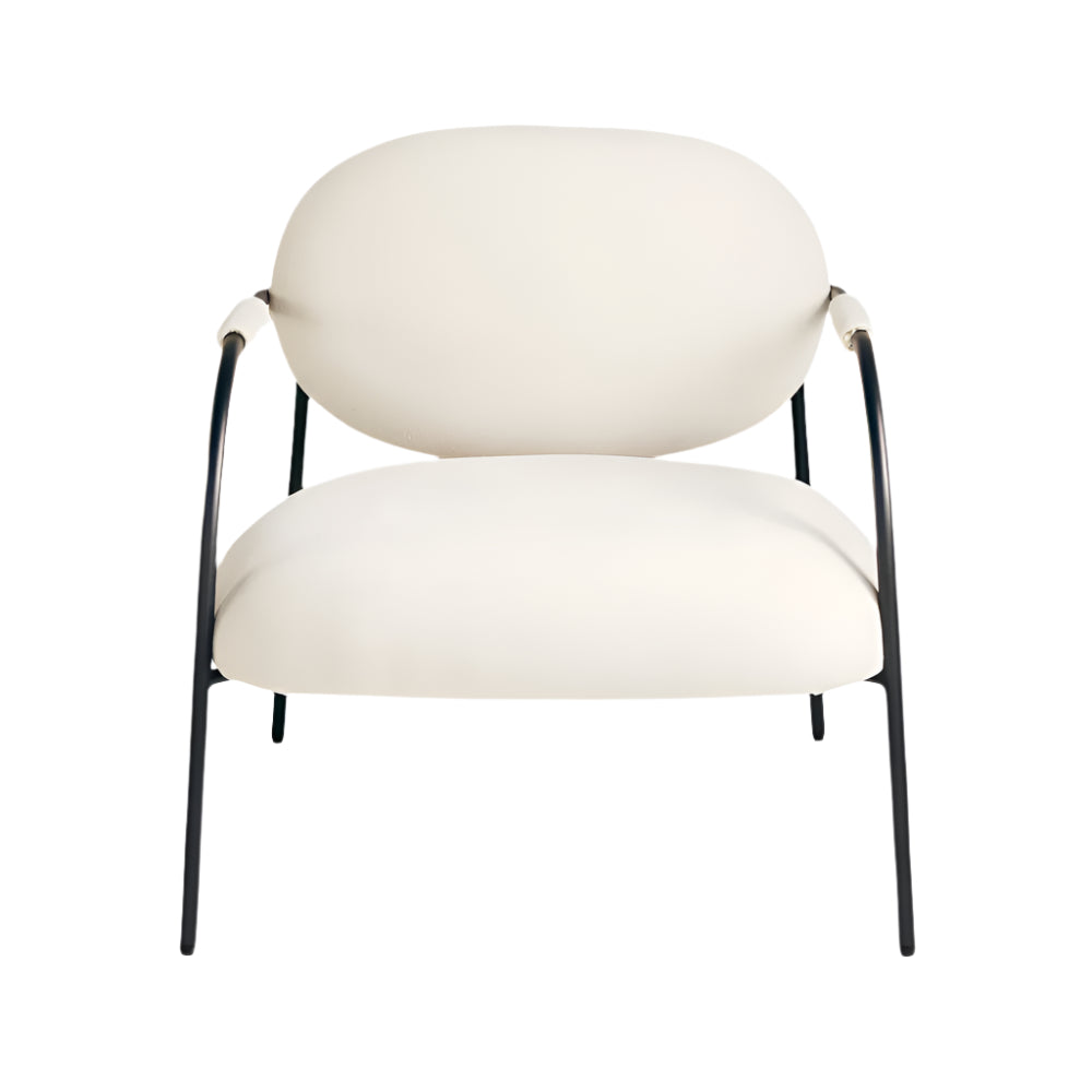 Alvin Accent Chair: Beige Linen
