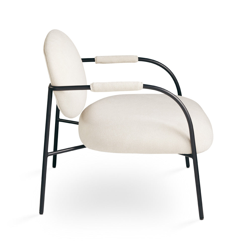 Alvin Accent Chair: Beige Linen