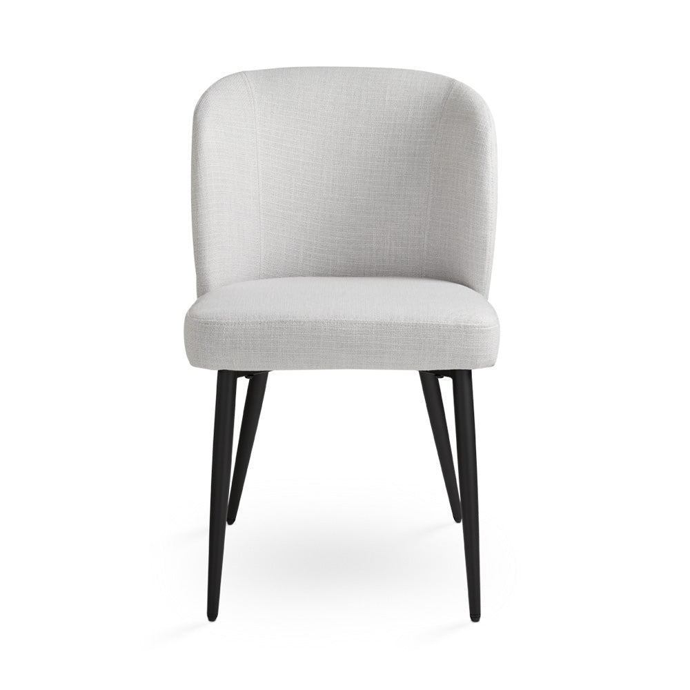 Fortina Dining Chair: Light Grey Linen