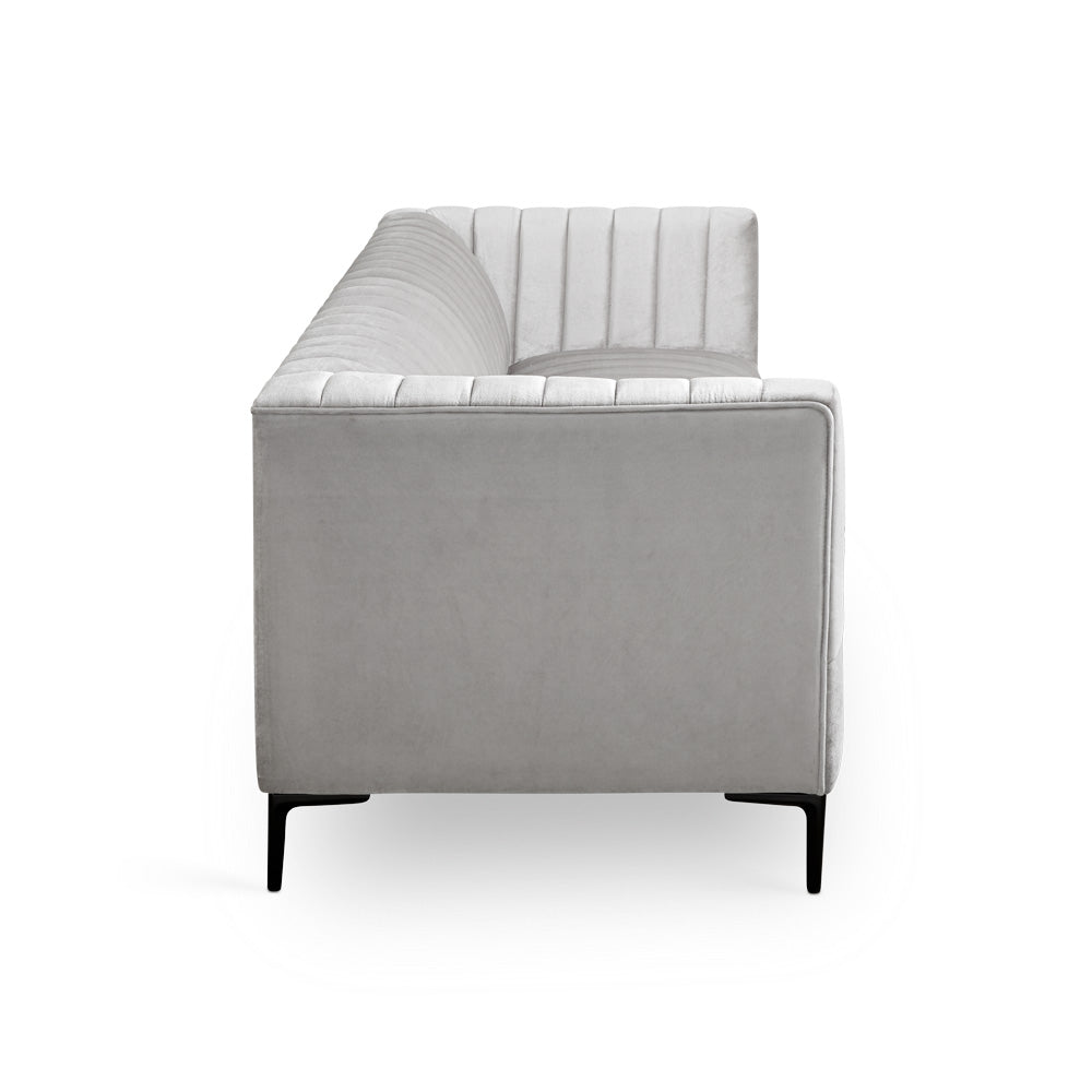 Florian Sofa: Grey Velvet
