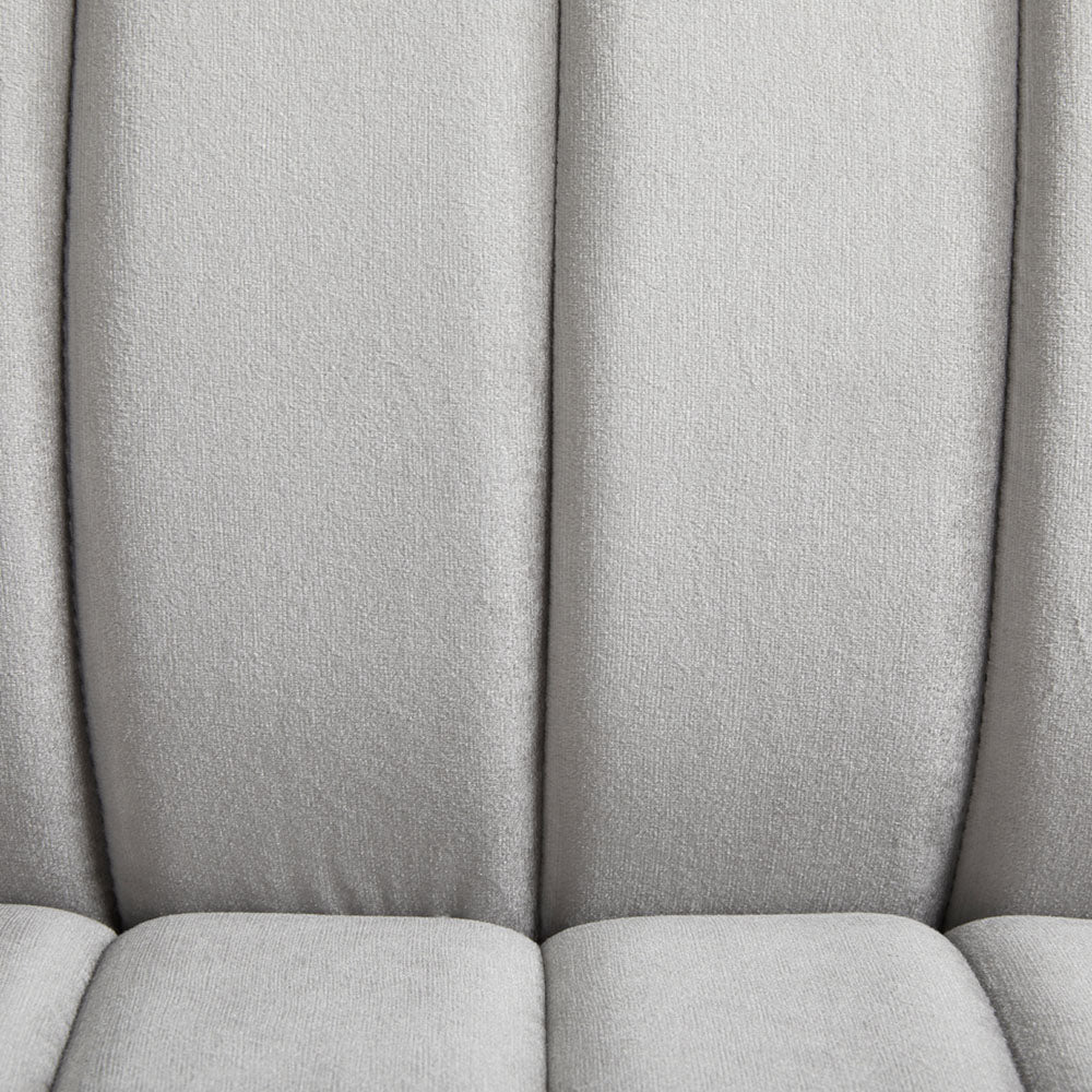 Florian Accent Chair: Grey Velvet