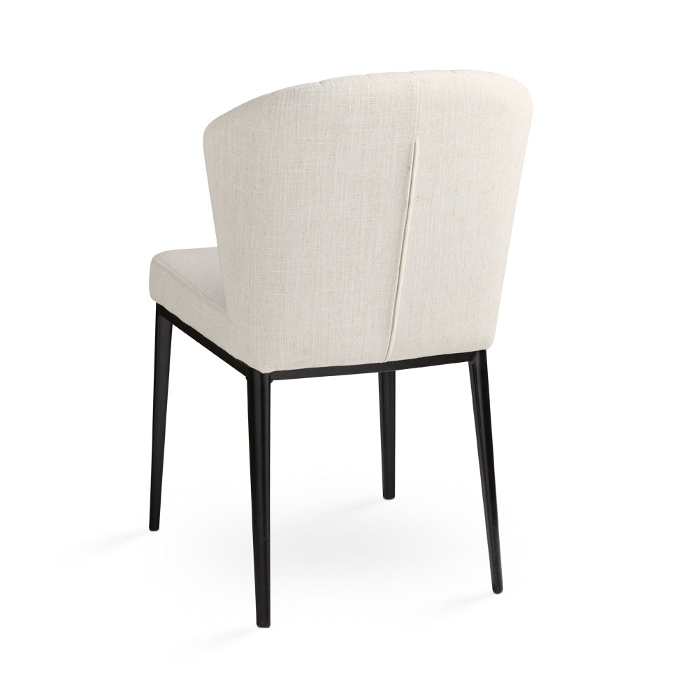Shell Dining Chair: Beige Linen