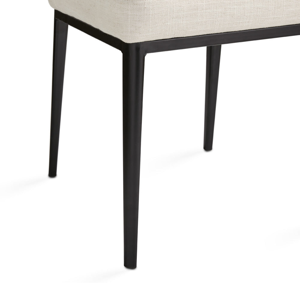 Shell Dining Chair: Beige Linen