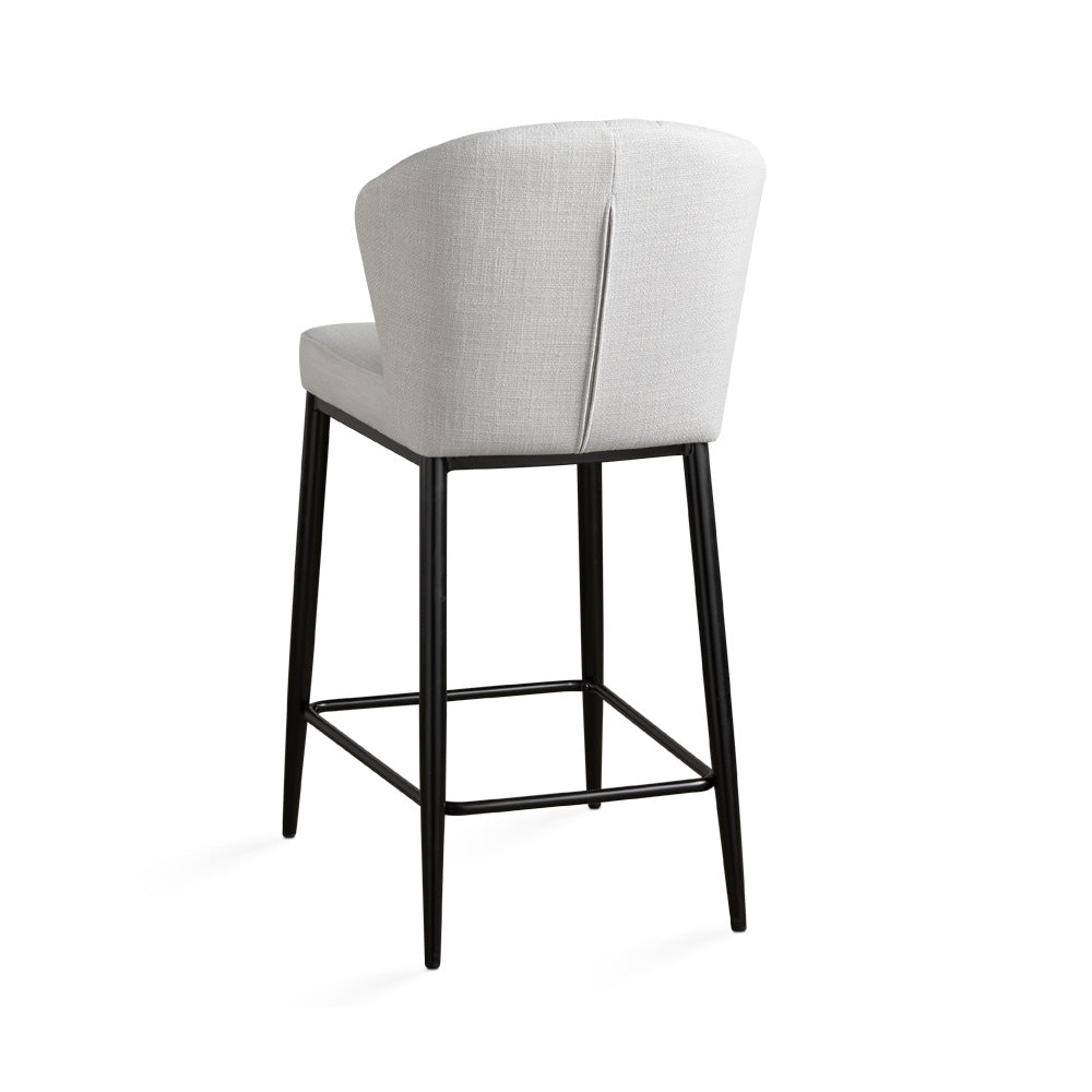 Shell Counter Chair: Grey Linen