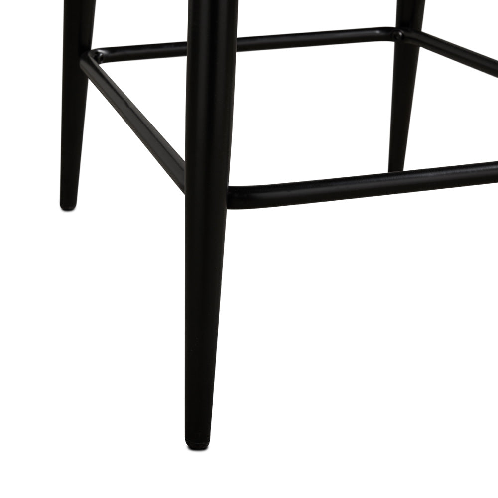 Shell Counter Chair: Grey Linen