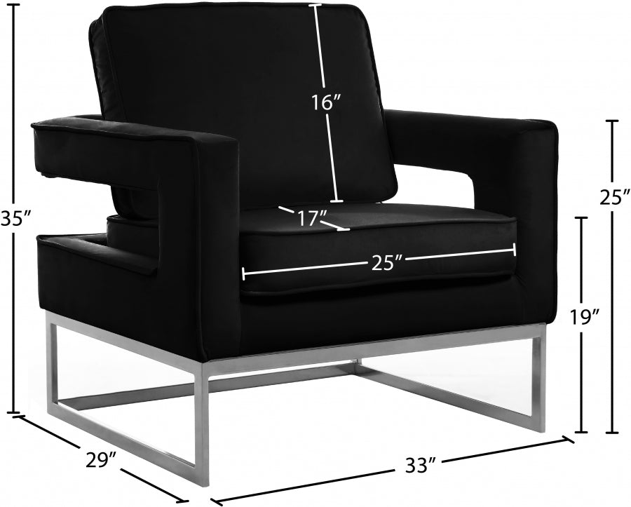 Fauteuil d'appoint rembourré en chenille Vivi