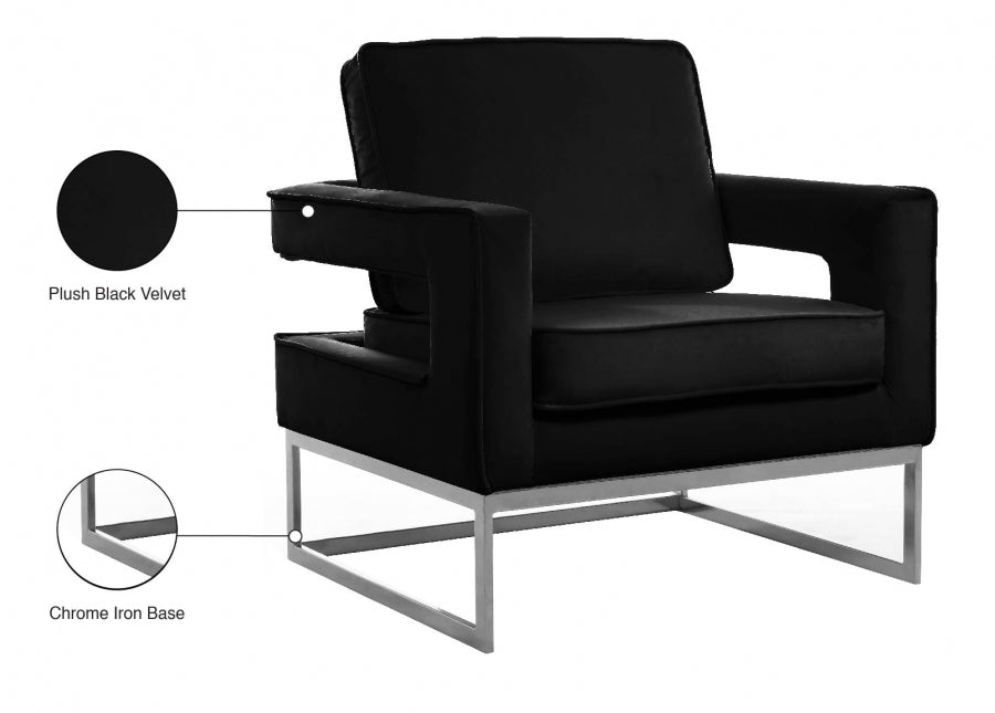 Fauteuil d'appoint rembourré en chenille Vivi