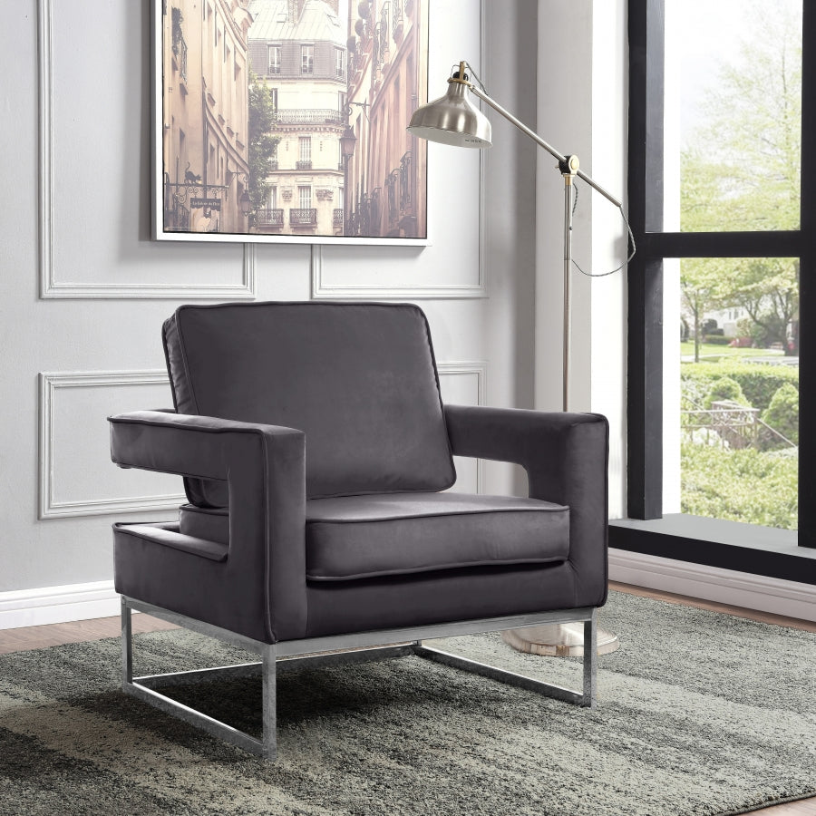 Fauteuil d'appoint rembourré en chenille Vivi