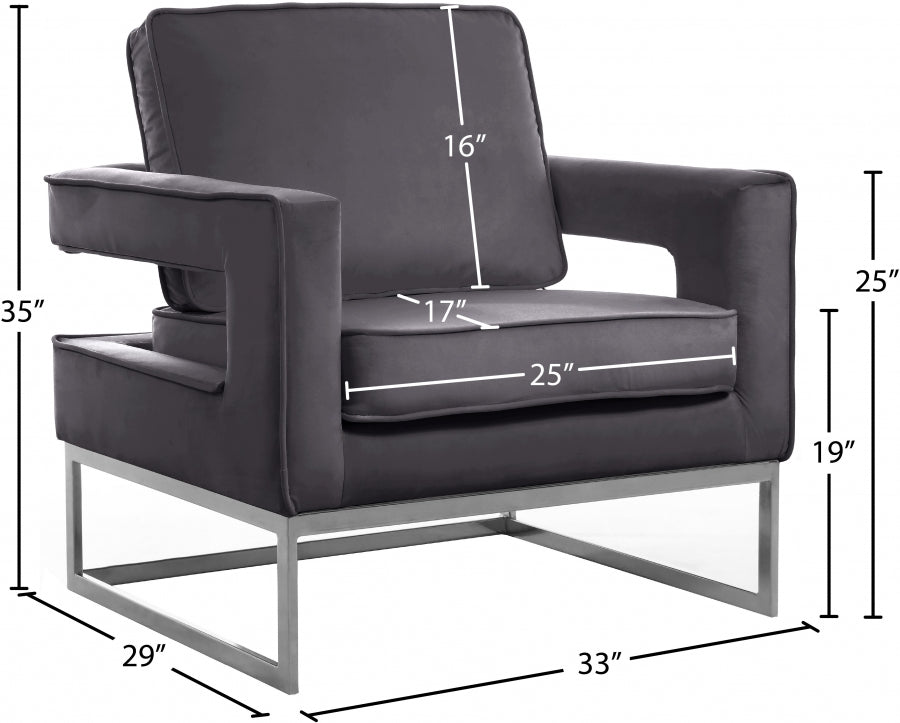 Fauteuil d'appoint rembourré en chenille Vivi