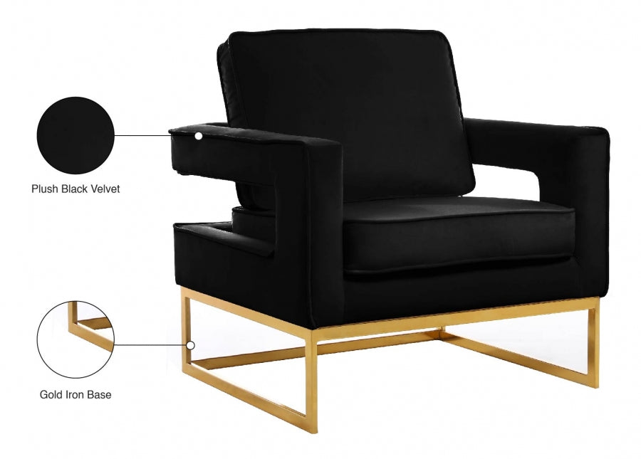 Fauteuil d'appoint rembourré en chenille Vivi