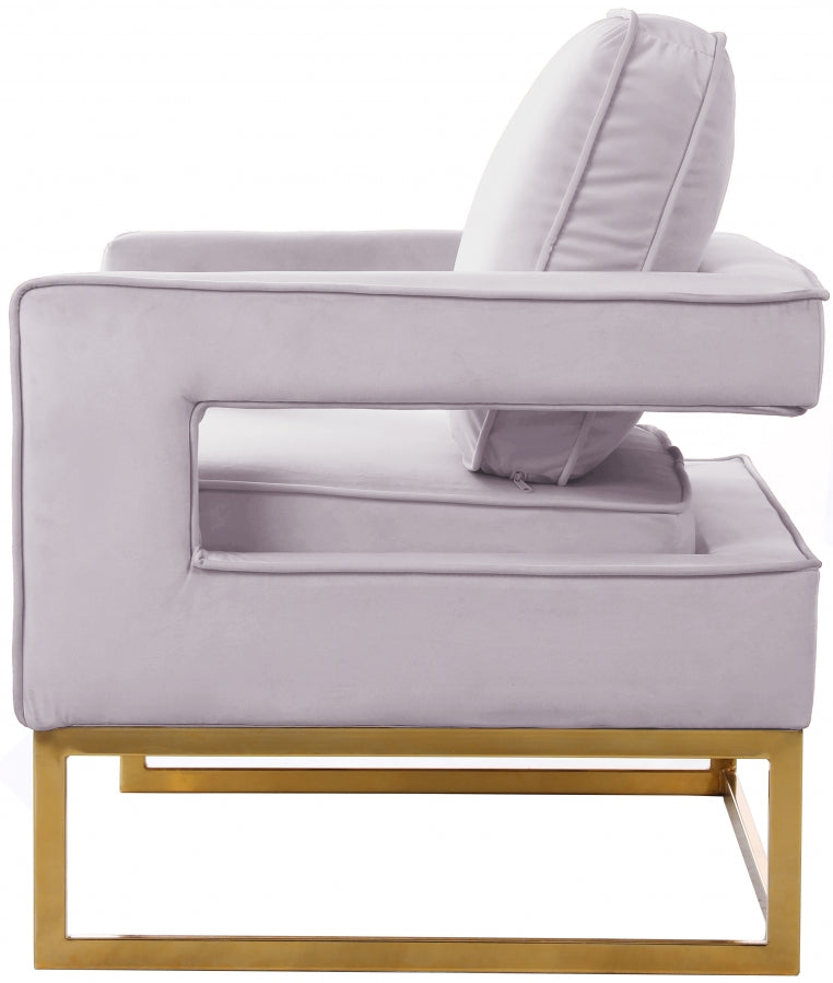 Fauteuil d'appoint rembourré en chenille Vivi