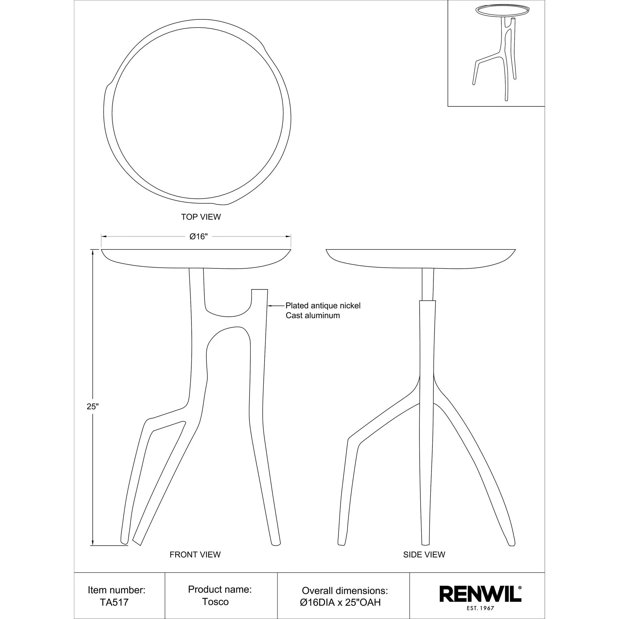 Tosco Side & End Table