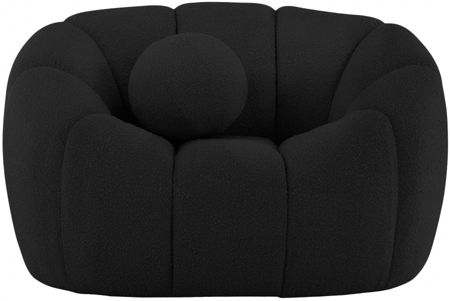 Fauteuil d'appoint rembourré en chenille Vivi