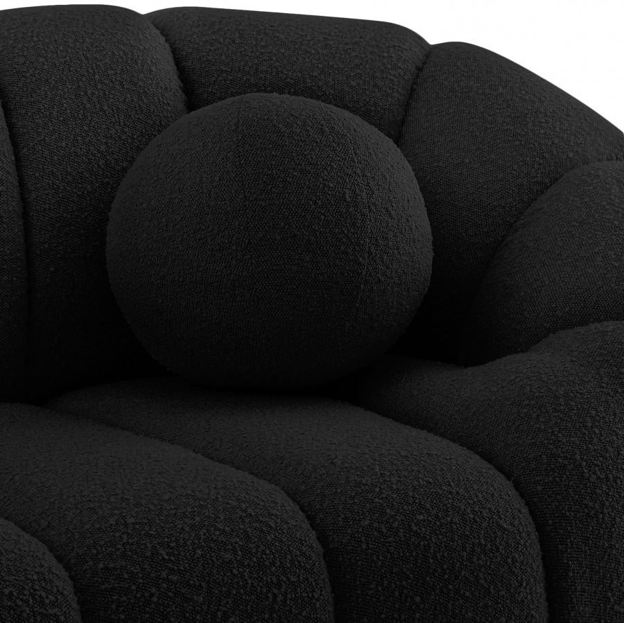 Fauteuil d'appoint rembourré en chenille Vivi