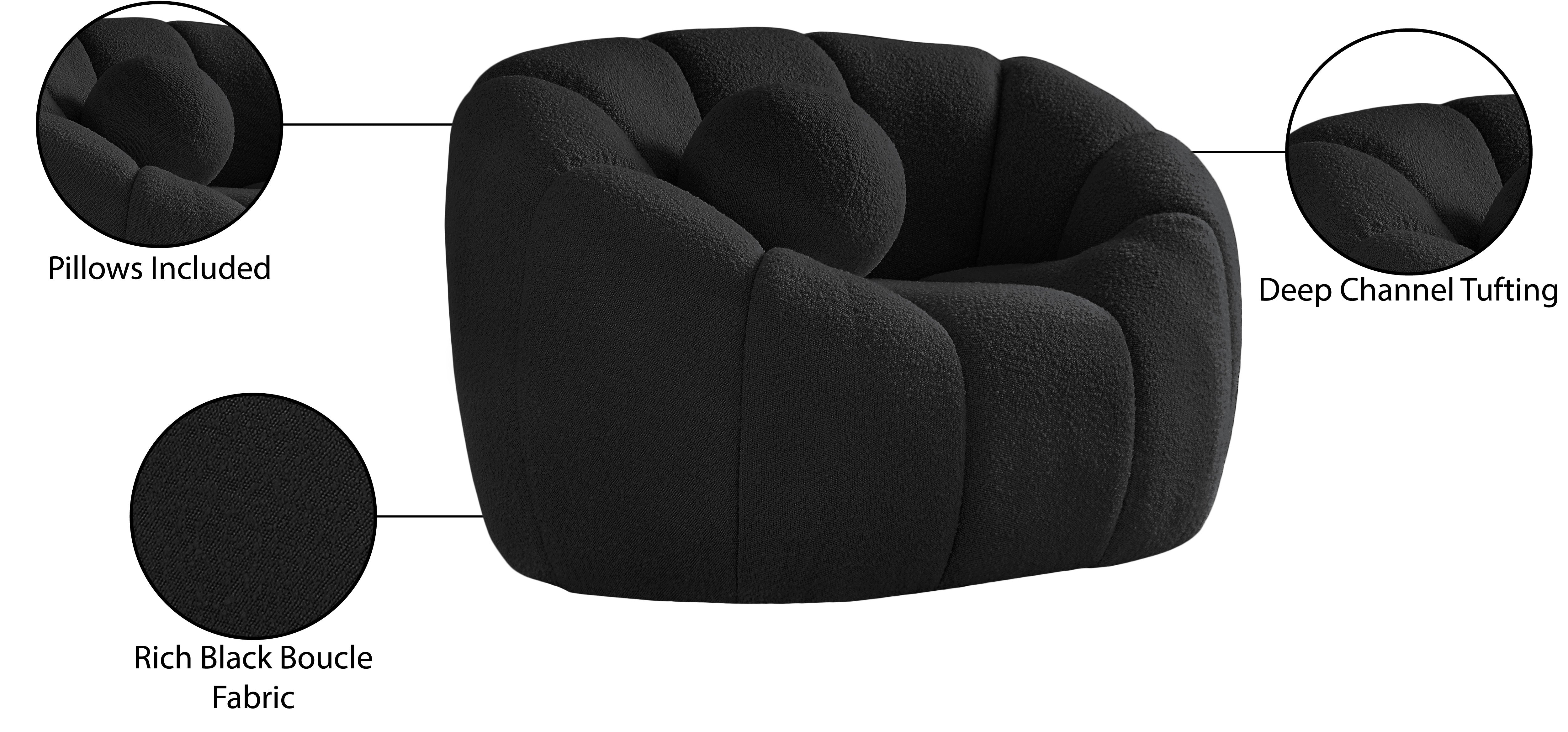 Fauteuil d'appoint rembourré en chenille Vivi