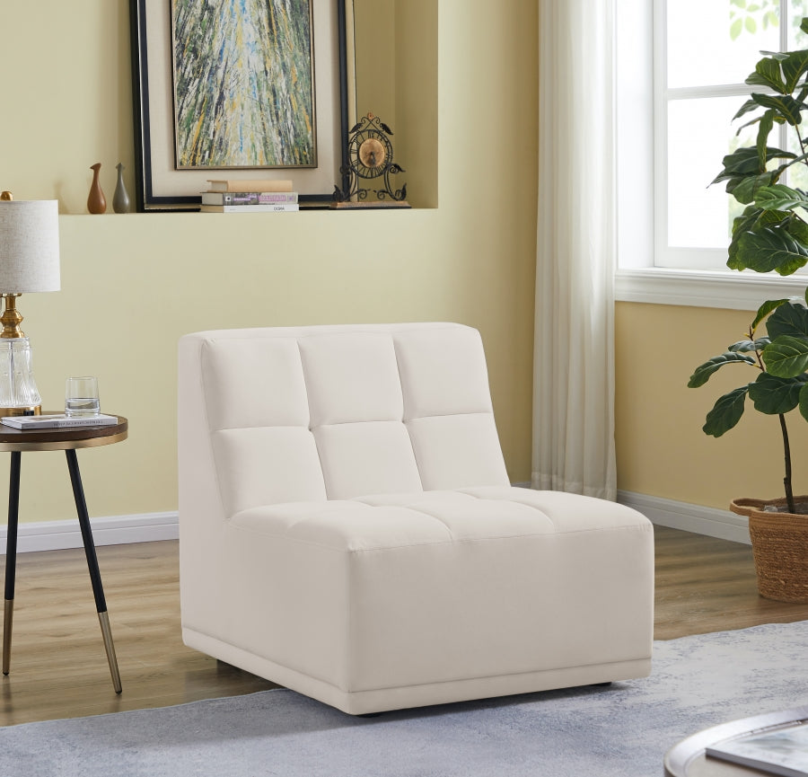 Fauteuil d'appoint rembourré en chenille Vivi