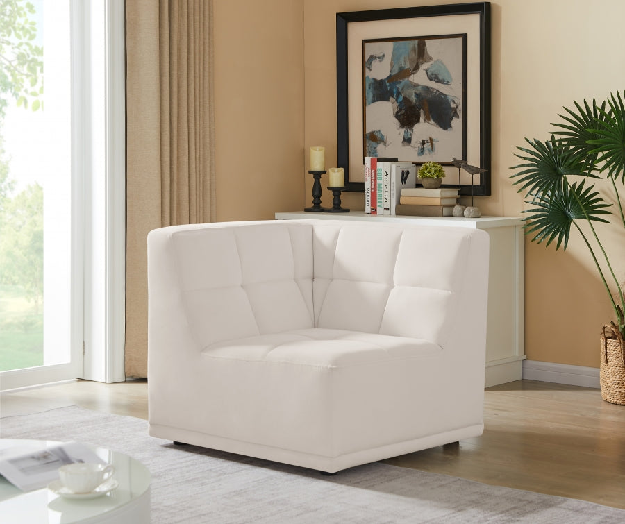 Fauteuil d'appoint rembourré en chenille Vivi