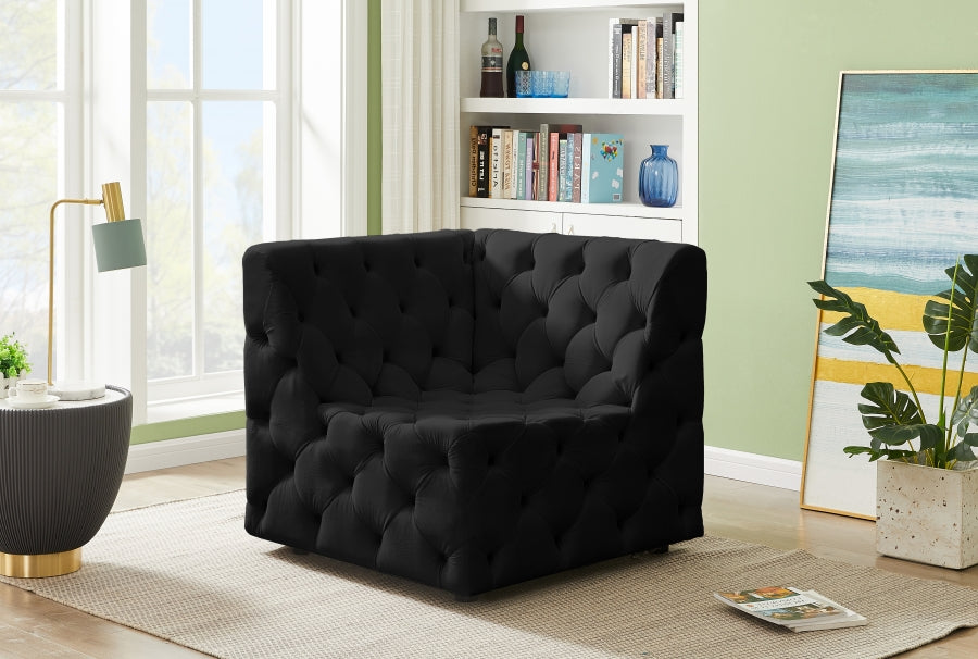 Fauteuil d'appoint rembourré en chenille Vivi