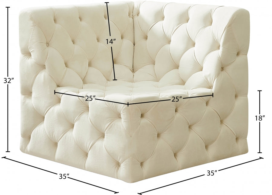 Fauteuil d'appoint rembourré en chenille Vivi