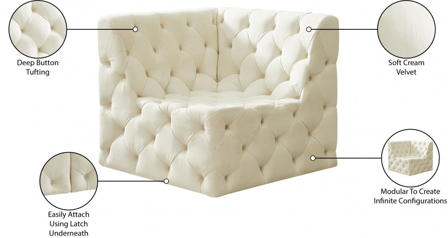Fauteuil d'appoint rembourré en chenille Vivi