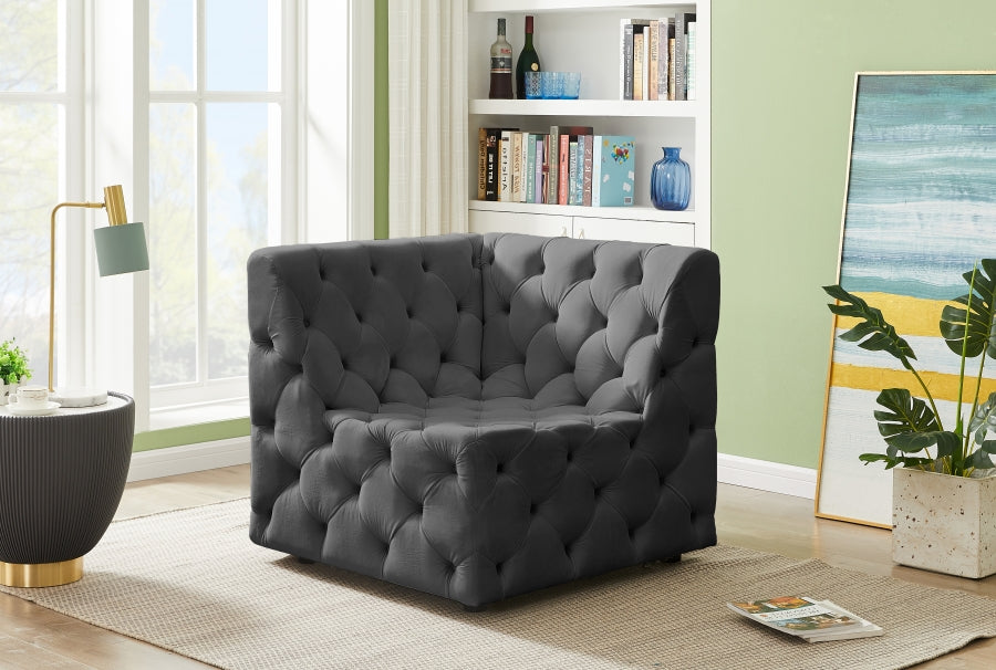 Fauteuil d'appoint rembourré en chenille Vivi