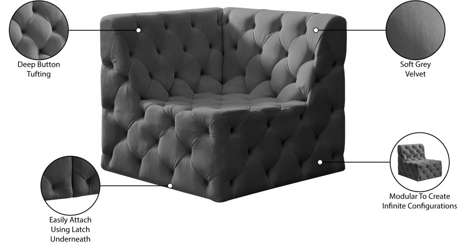 Fauteuil d'appoint rembourré en chenille Vivi
