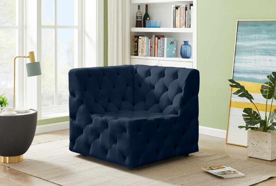 Fauteuil d'appoint rembourré en chenille Vivi
