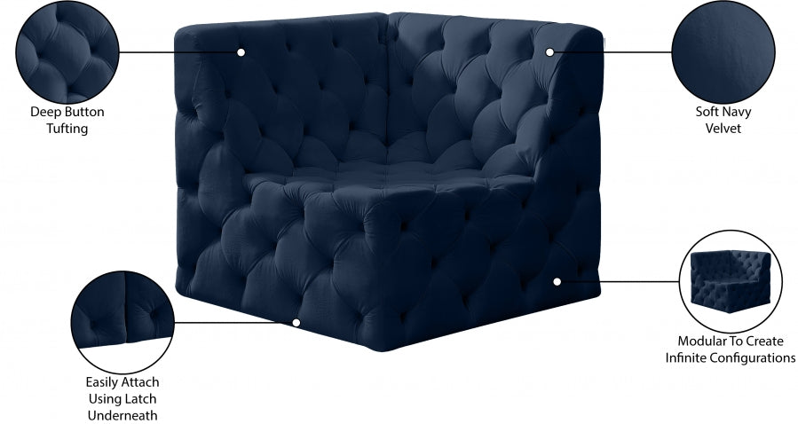 Fauteuil d'appoint rembourré en chenille Vivi