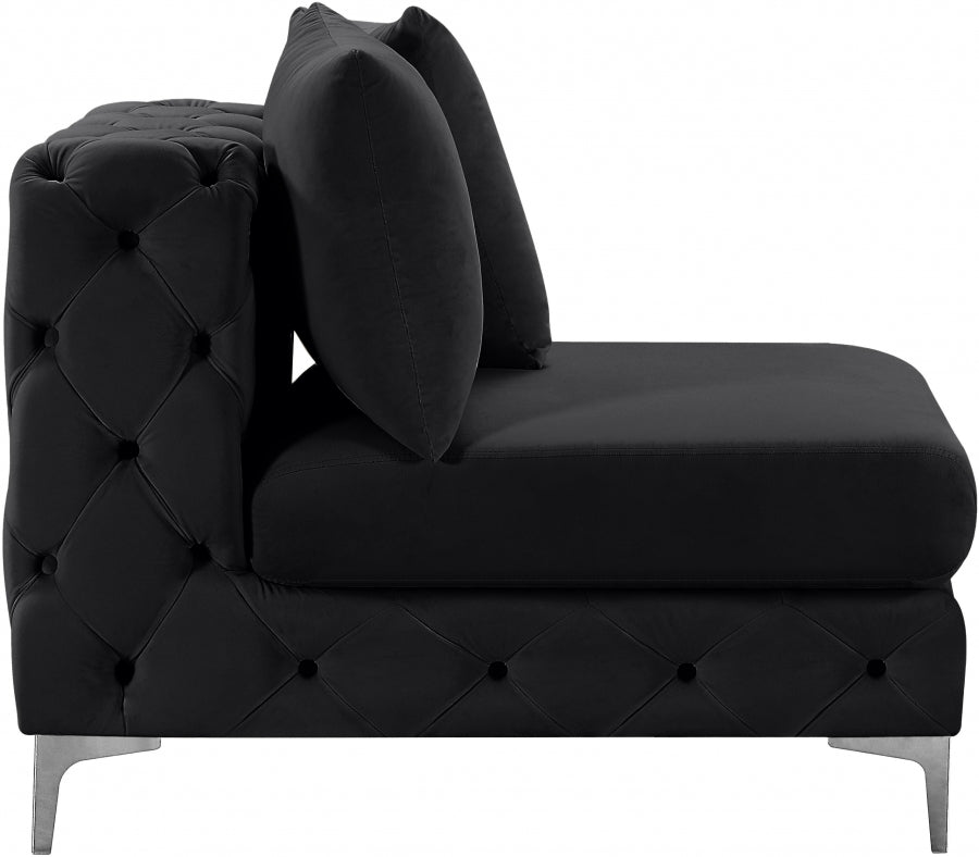 Fauteuil d'appoint rembourré en chenille Vivi