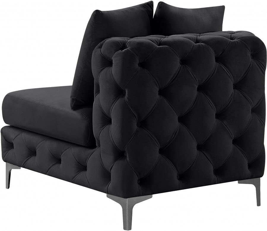 Fauteuil d'appoint rembourré en chenille Vivi