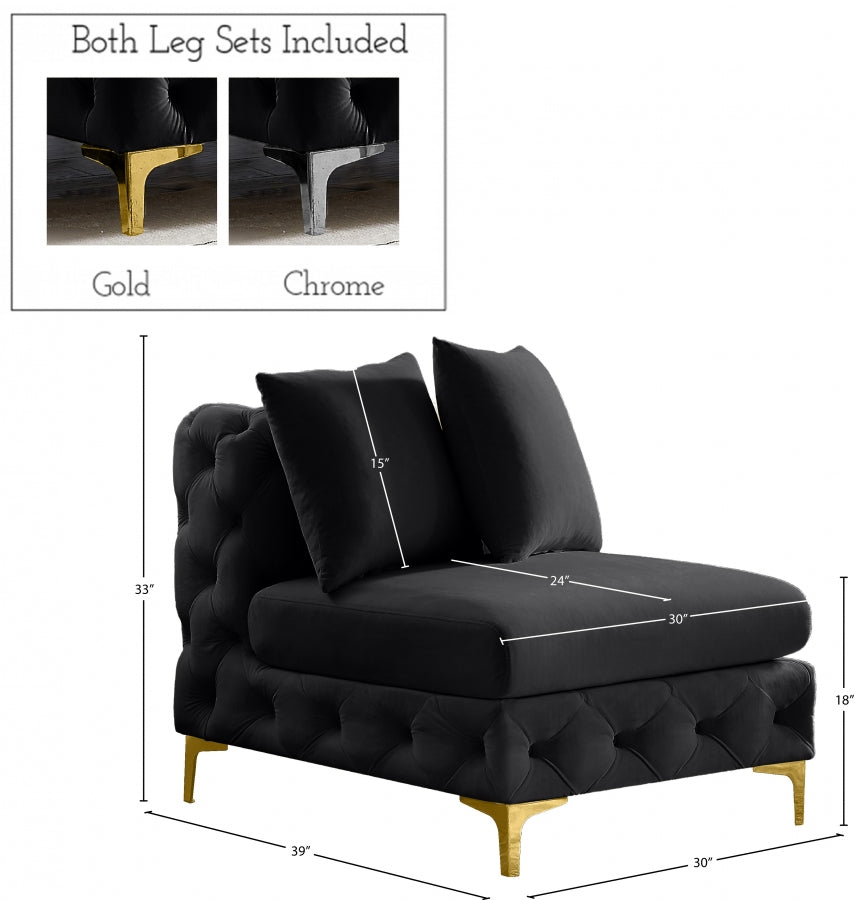 Fauteuil d'appoint rembourré en chenille Vivi
