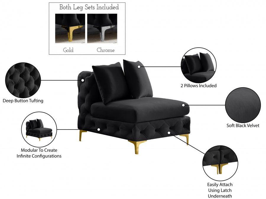 Fauteuil d'appoint rembourré en chenille Vivi