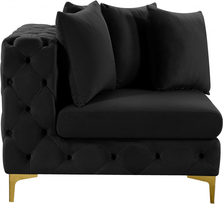 Tremblay Velvet Upholstered Corner Modular Chair
