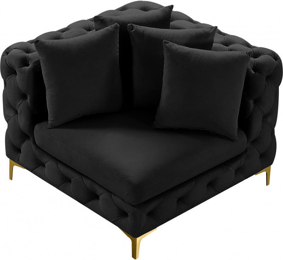 Tremblay Velvet Upholstered Corner Modular Chair