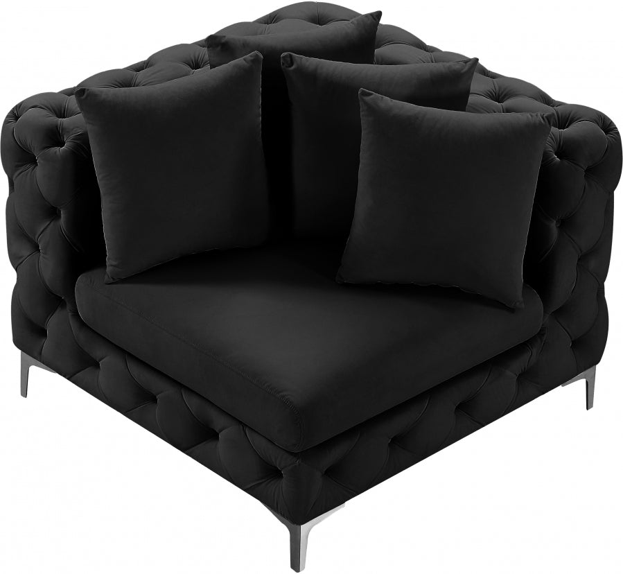 Tremblay Velvet Upholstered Corner Modular Chair